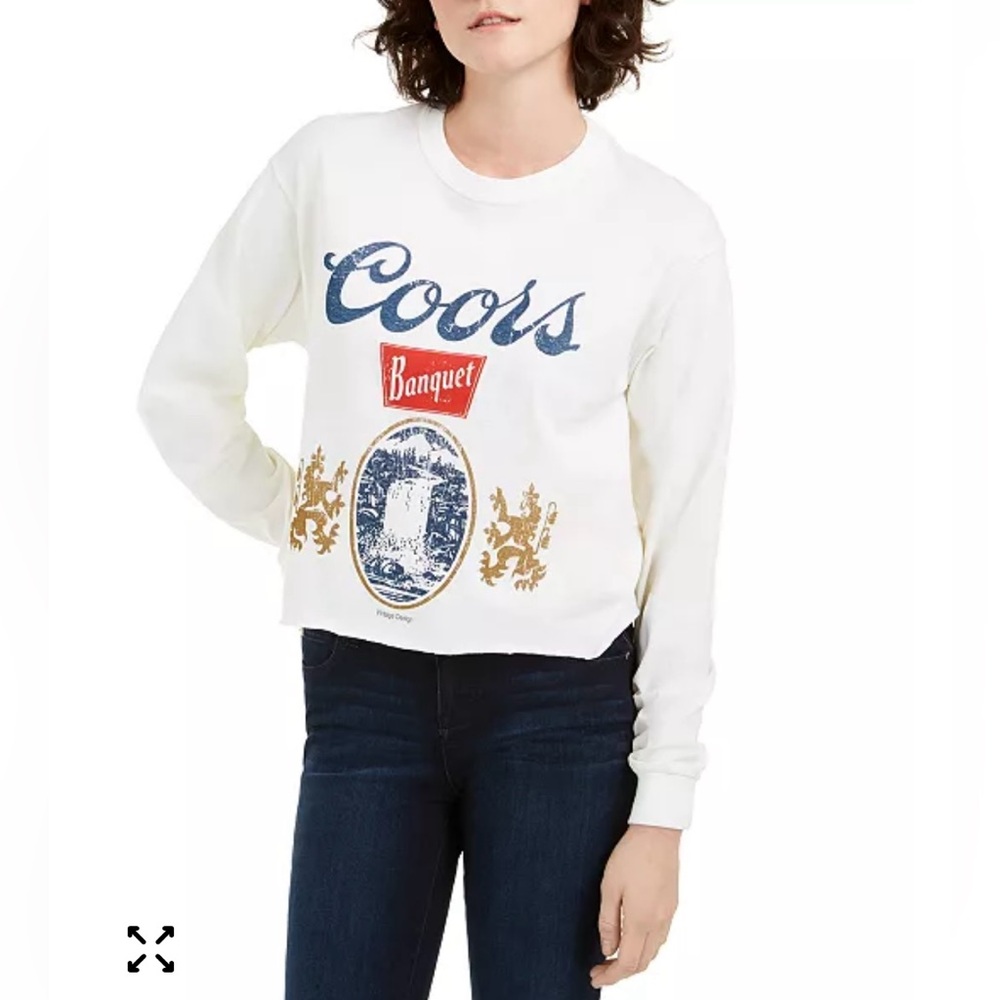 Women's White Crew Neck Sweater